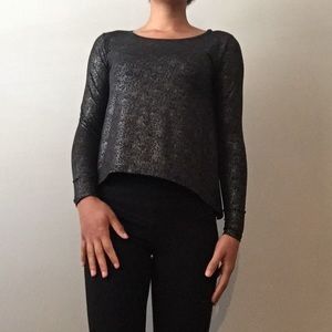 H&M Sparkly Black Long Sleeve